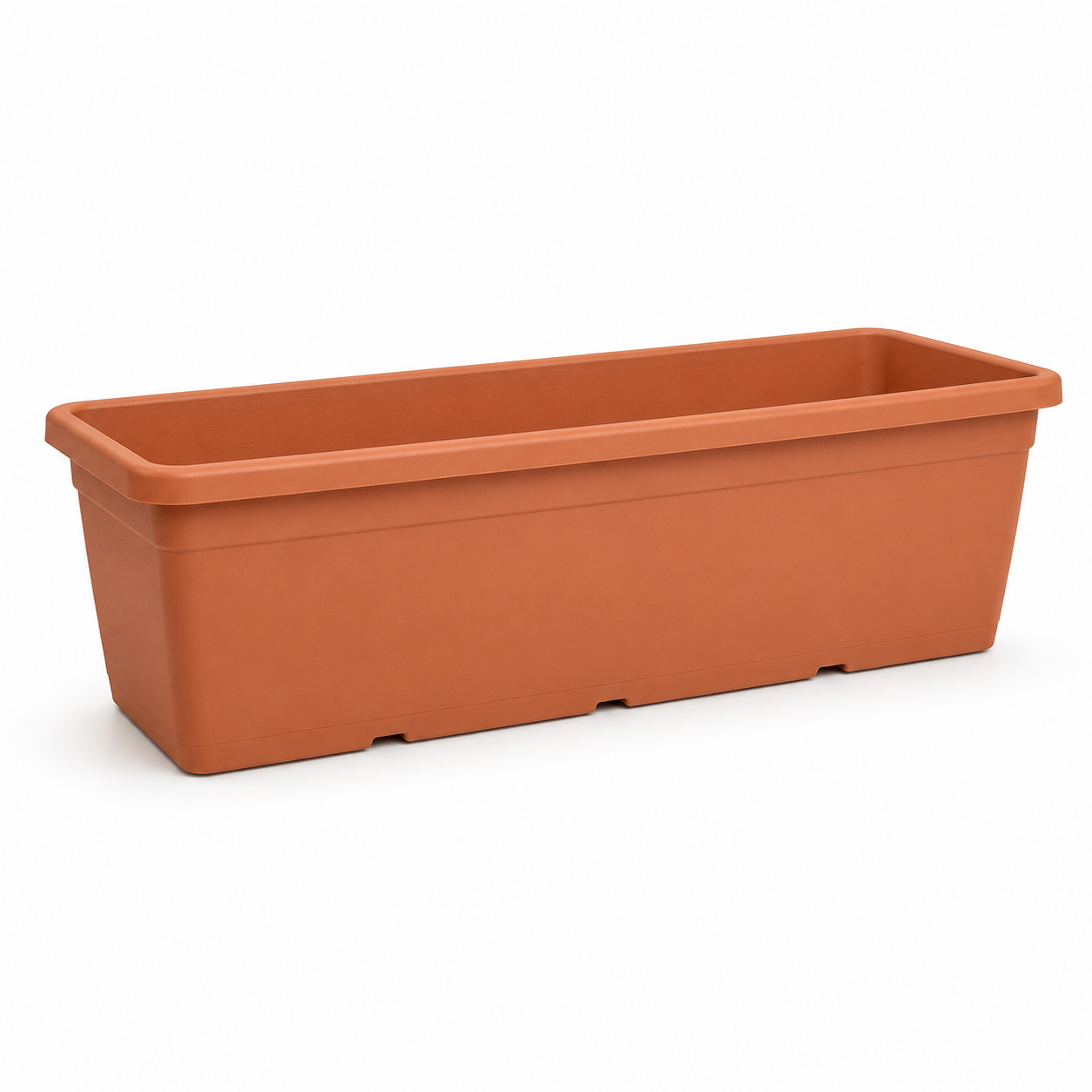 Jardinière terracotta à paroi renforcée 80x25x22 cm