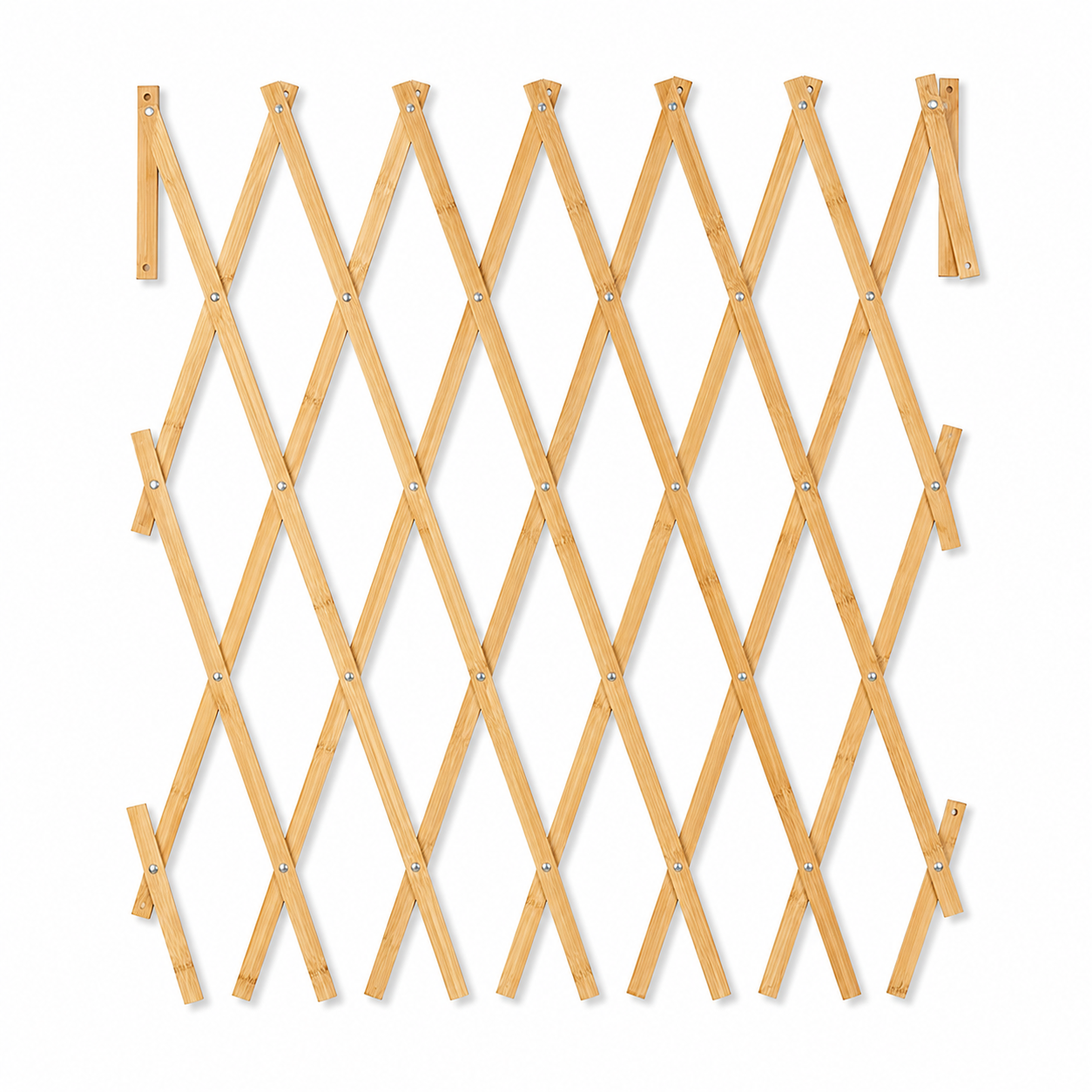 Treillis mural extensible en bambou naturel 90x180 cm