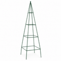 Tuteur pyramidal vert en acier 150 cm