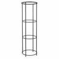Tuteur colonne noir en acier 120 cm