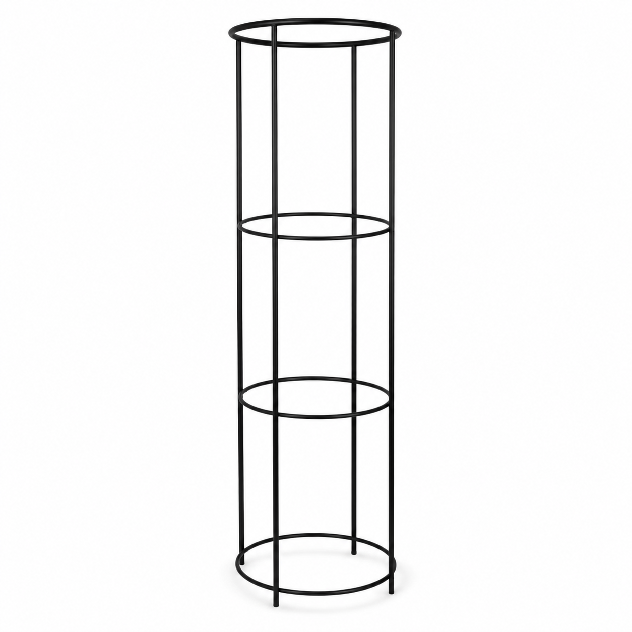 Tuteur colonne noir en acier 120 cm