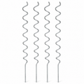 Lot de 4 tuteurs en spirale galvanisés 180 cm