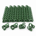 Lot de 50 clips verts pour tiges de plantes
