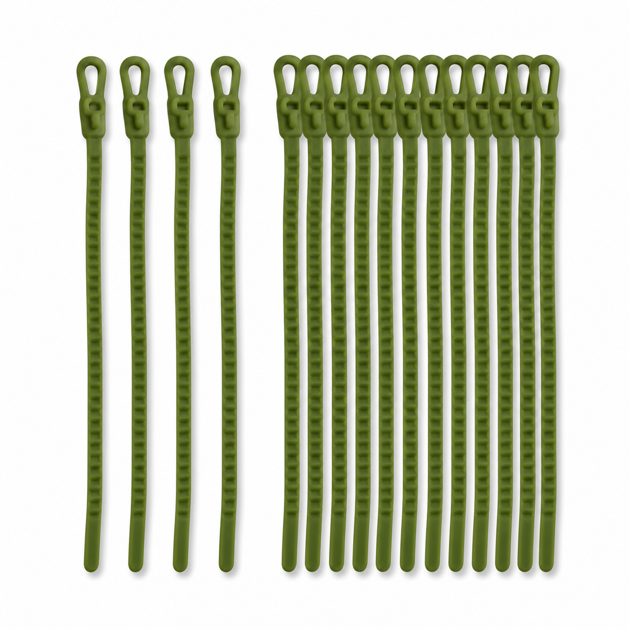 Lot de 20 liens souples vert olive pour plantes