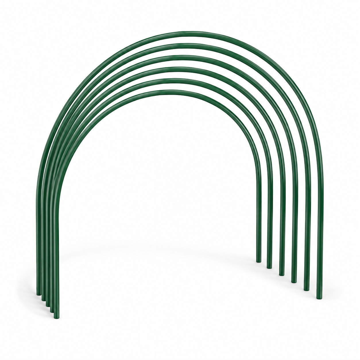 Lot de 6 arceaux de culture verts 80x60 cm
