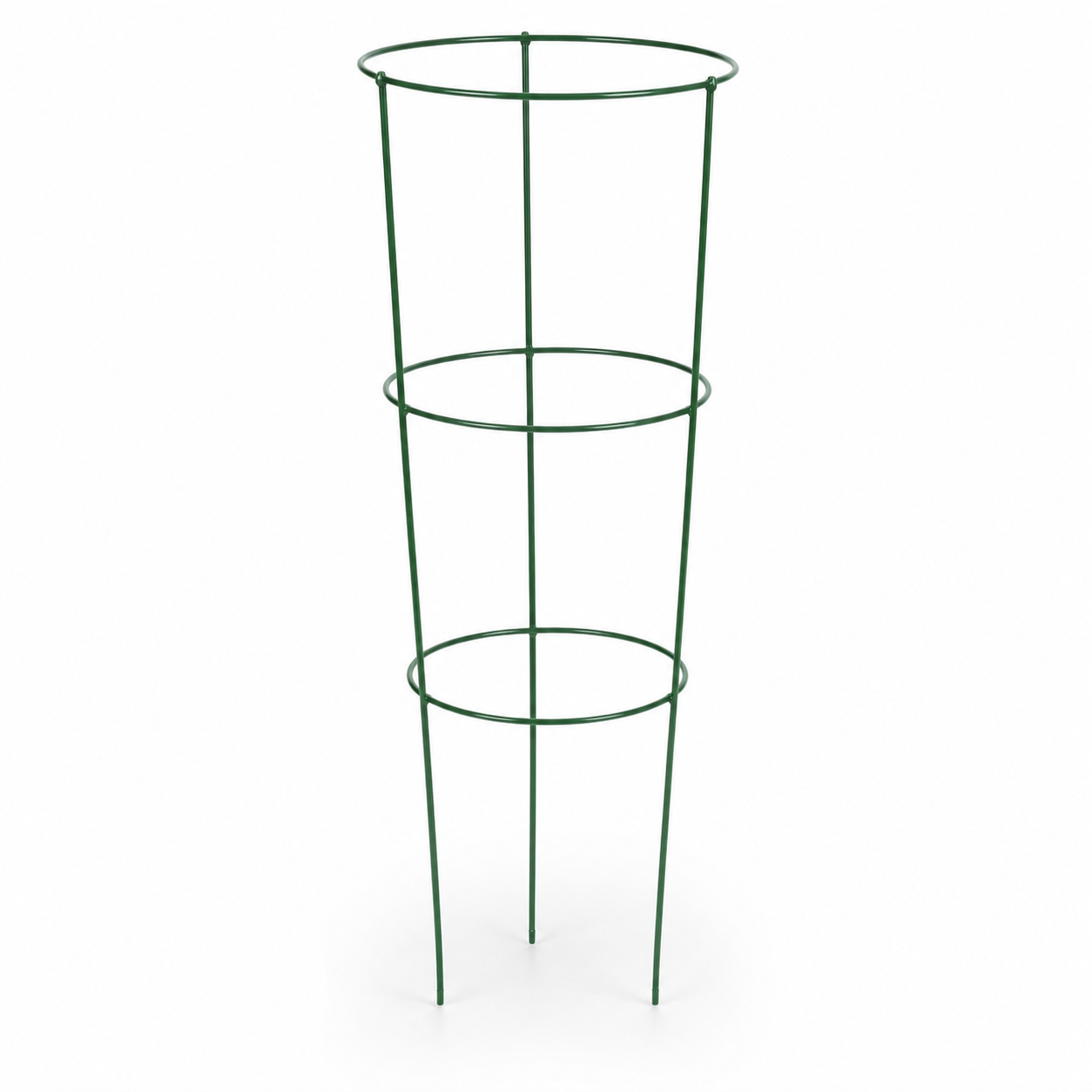 Cage à tomates verte en acier 120 cm