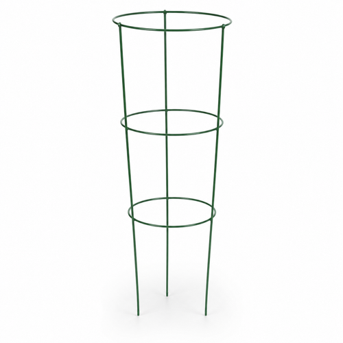 Cage à tomates verte en acier 120 cm