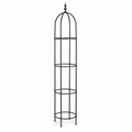 Obélisque de jardin anthracite en acier 190 cm