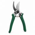 Sécateur à coupe franche vert avec lame en acier 21 cm