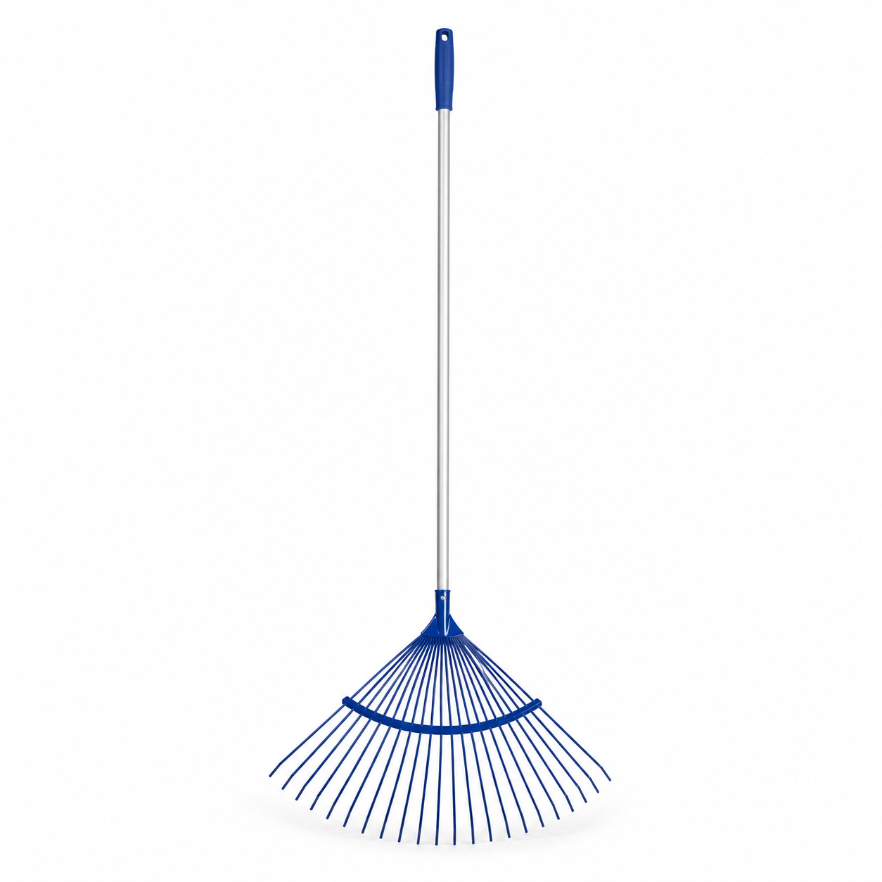 Balai à gazon bleu à 22 dents 150 cm