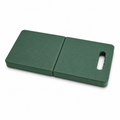 Coussin agenouilloir pliable vert 60x25 cm
