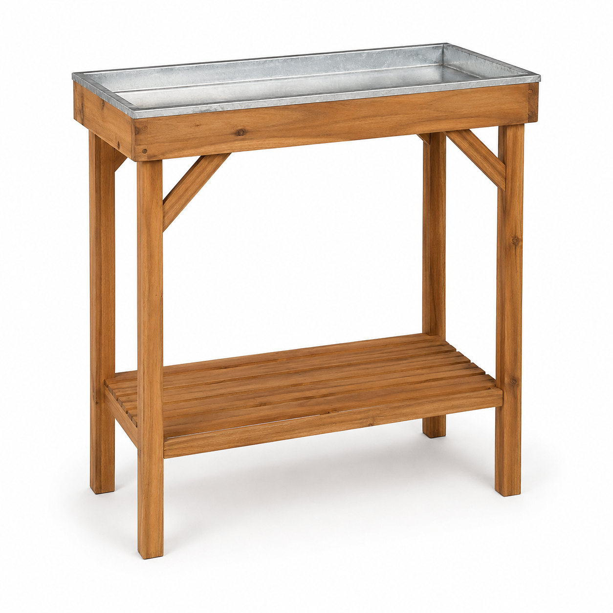 Table de rempotage en acacia naturel 78x38x86 cm
